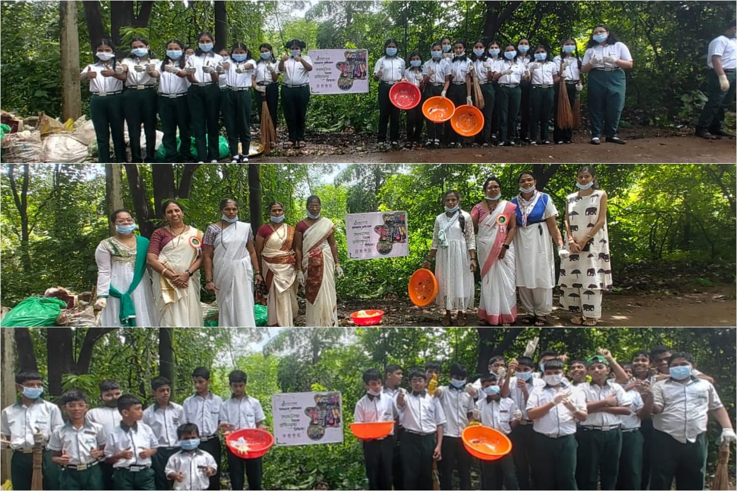 Stepping Stone Global School Students Conduct Cleanliness Drive at Phanaswadi, Kolgaon